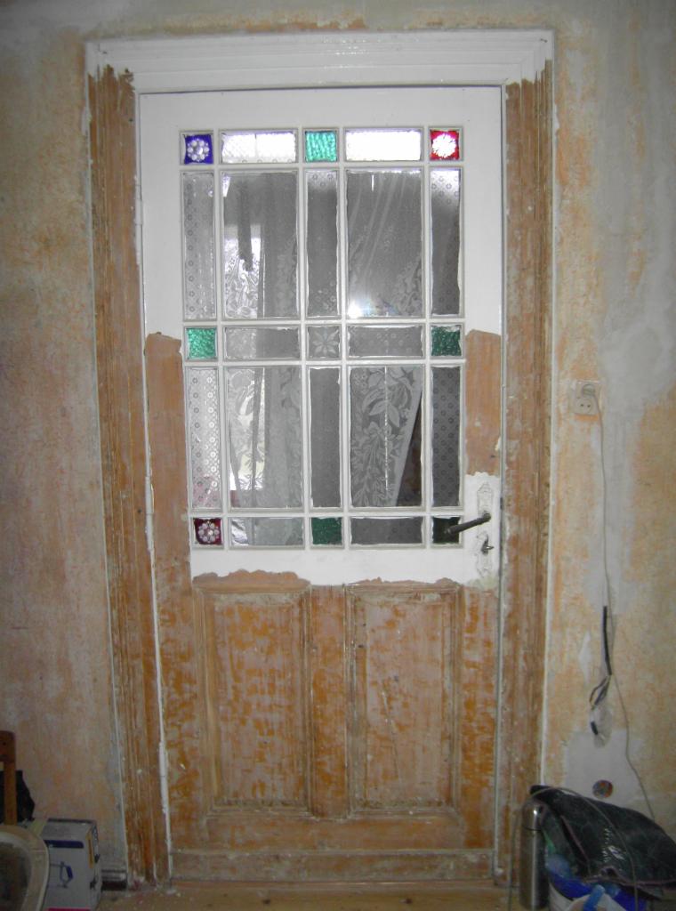 Renowacja drzwi z witrażykami