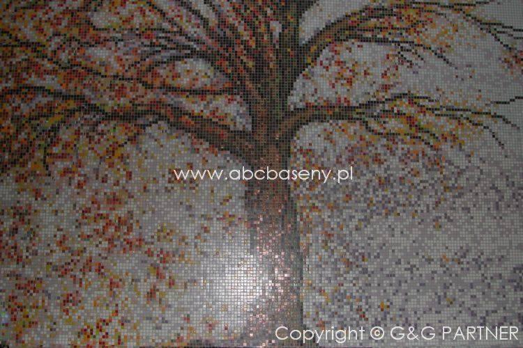 element ozdobny całości ściana Cztery Pory Roku mozaika