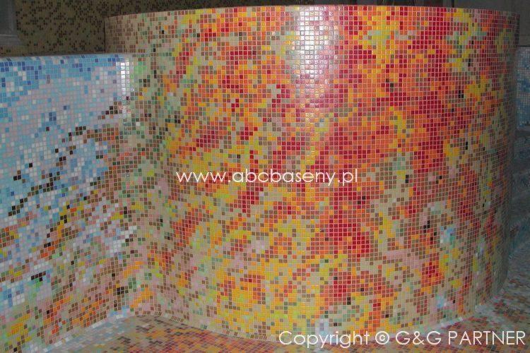 element ozdobny całości niecka Cztery Pory Roku mozaika