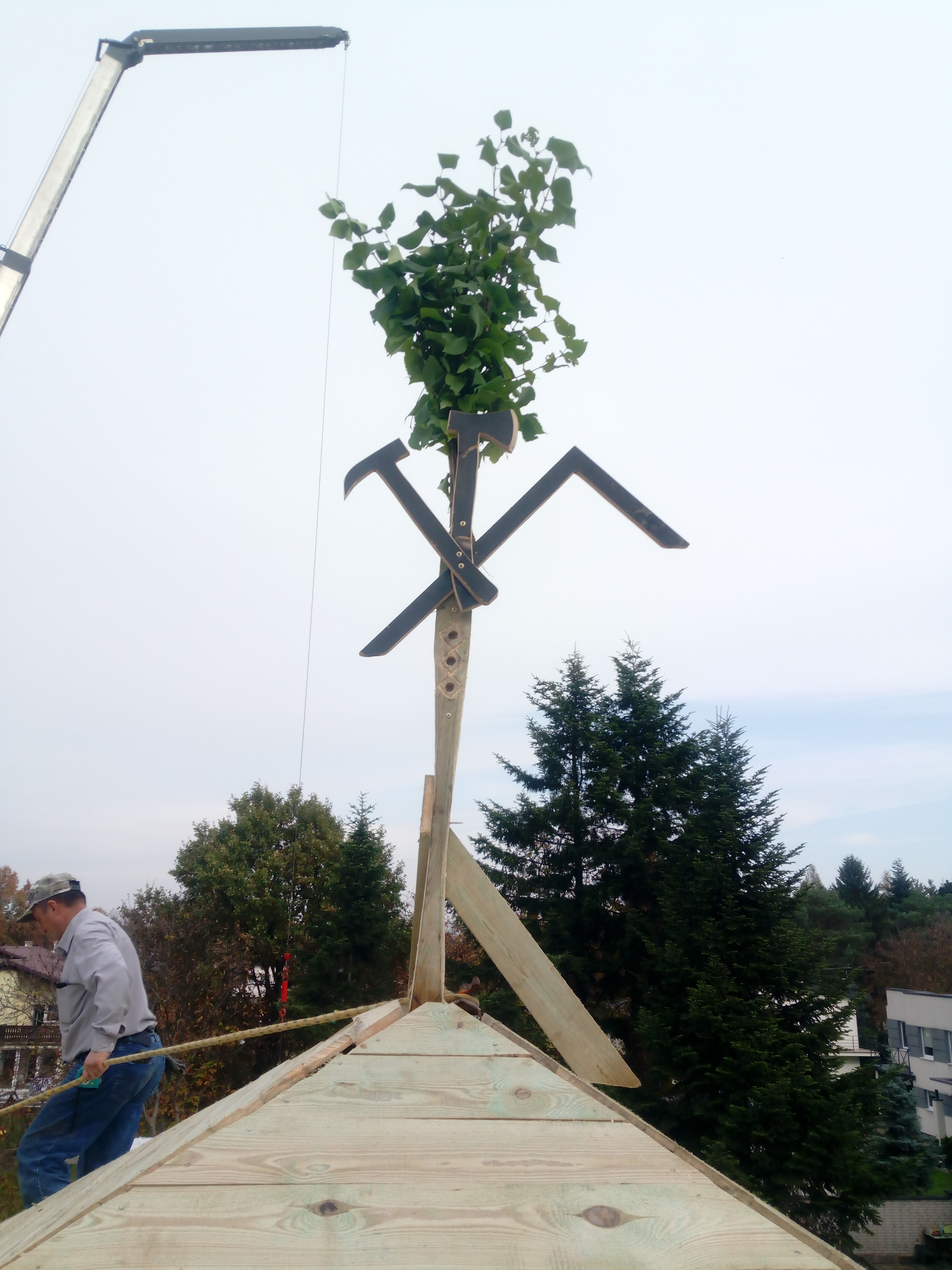 Na koniec realizacji inwestycji na rzyczenie klijenta montujemy wianek