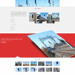 Strona internetowa firmy LS5, głównego dystrybutora semaforów kolejowych w Polsce i Europie, z widocznymi zdjęciami semaforów i tras kolejowych.