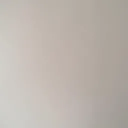 Gładka, świeżo pomalowana ściana w odcieniach bieli, widoczny wałek i kuweta malarska na schodach. Minimalistyczne ujęcie z bliska, podkreślające fakturę.