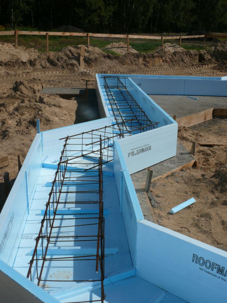 przygotowany szalunek XPS