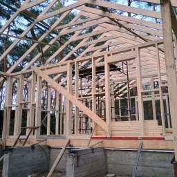 konstrukcja domu letniskowego w technologii szkieletowej