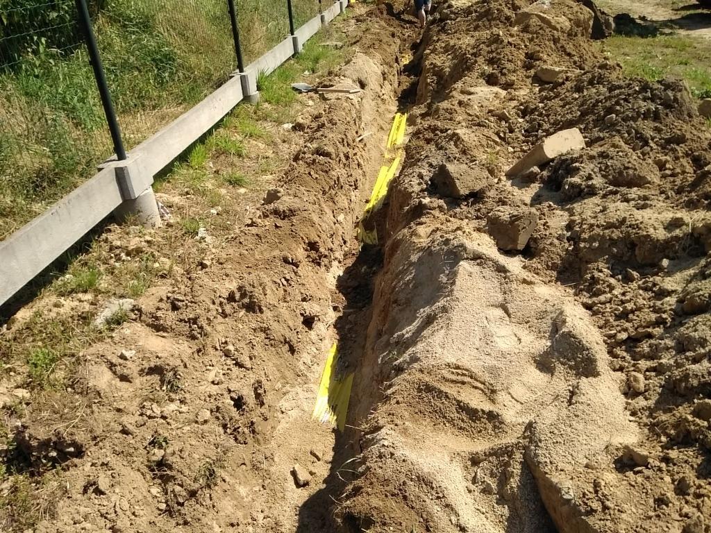 Przyłącze gazowe od skrzynki do domu