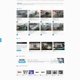 Strona internetowa firmy Bernico, specjalizującej się w maszynach dla przemysłu spożywczego, z widocznymi sekcjami: sprzedaż maszyn, części zamienne i partnerzy.