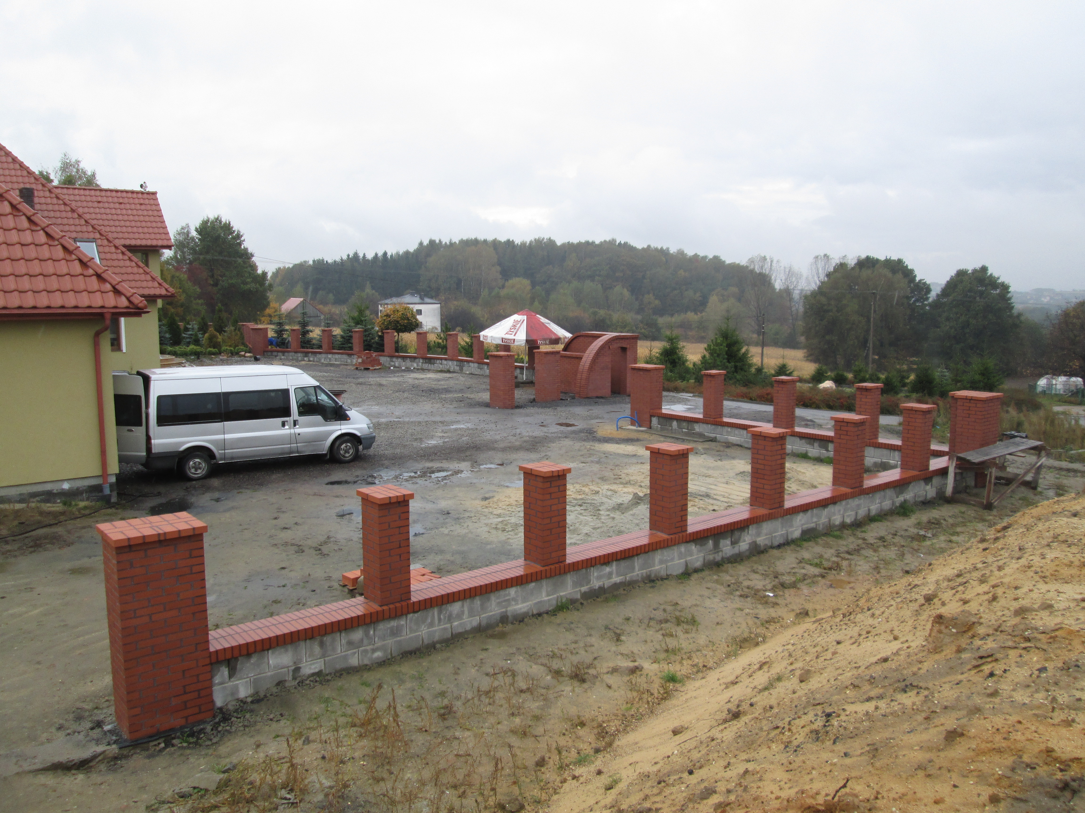 ogrodzenie z klinkieru