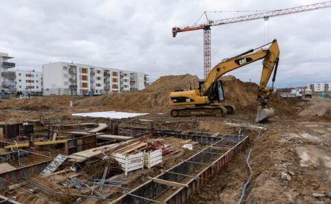 przygotowywanie terenow pod budowe osiedla wykopy ruwnanie terenow