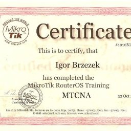 Certyfikat MikroTik