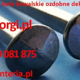 Gwoździe Kute Kowalskie Ozdobne Dekoracyjne