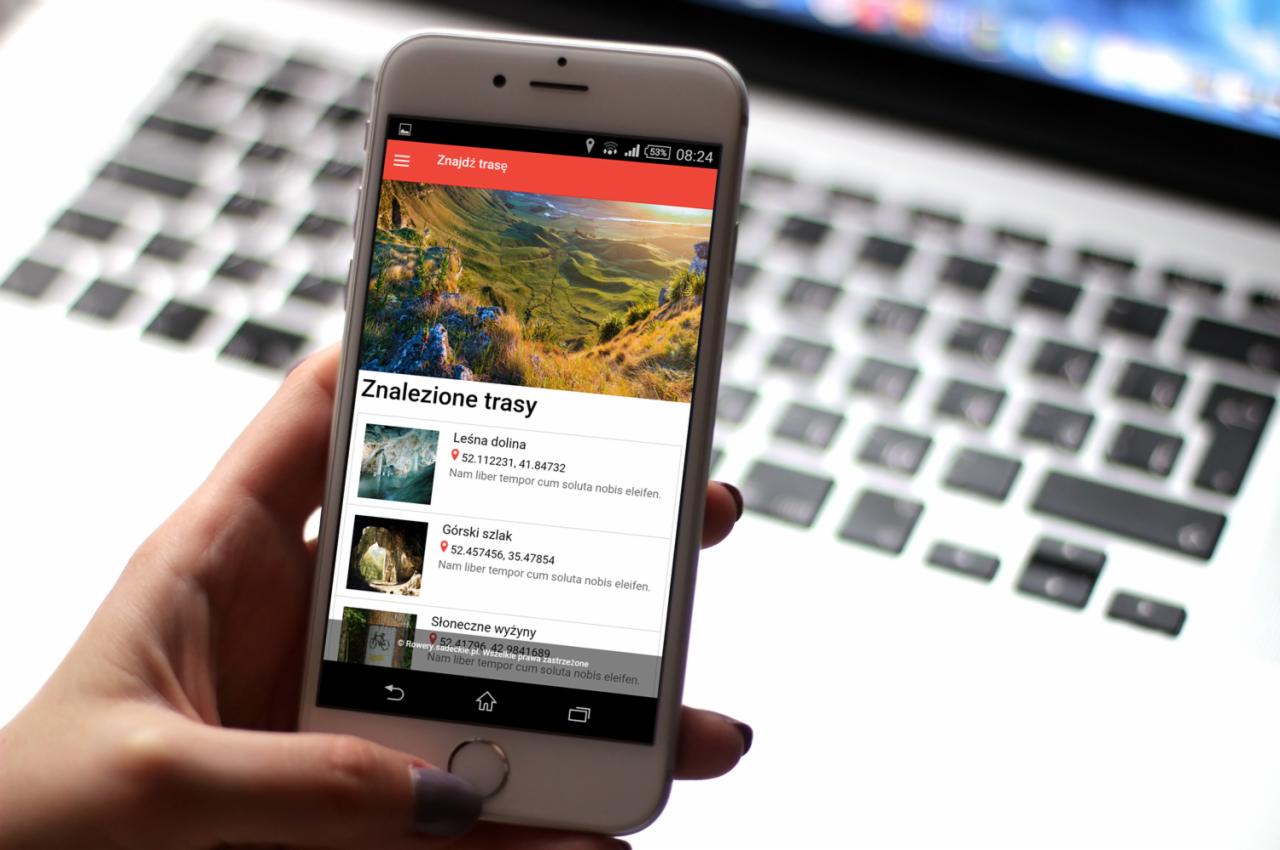 APP Android: Trasy rowerowe