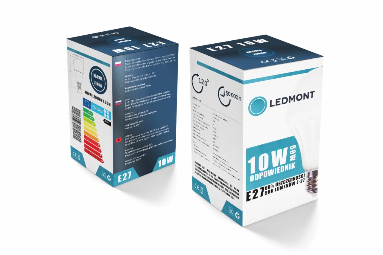 Ledmont - projekt opakowań