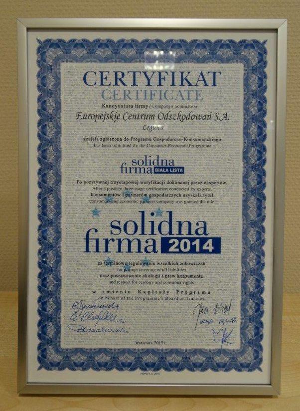 Solidna firma 2014