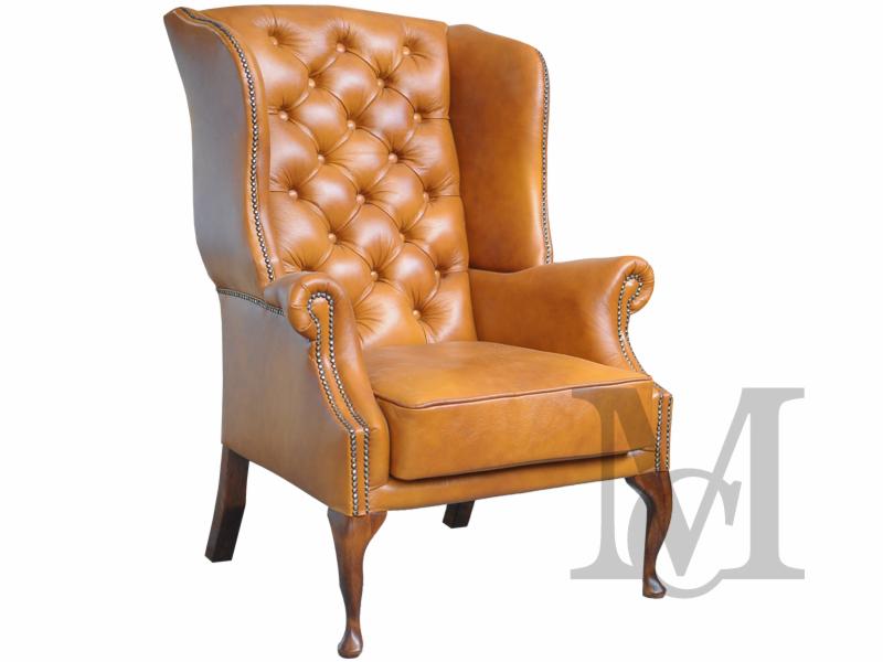 Fotel Chesterfield 100% skóra