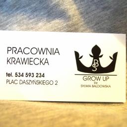 Pracownia Krawiecka GROW UP - Szycie odzieży dziecięcej Częstochowa
