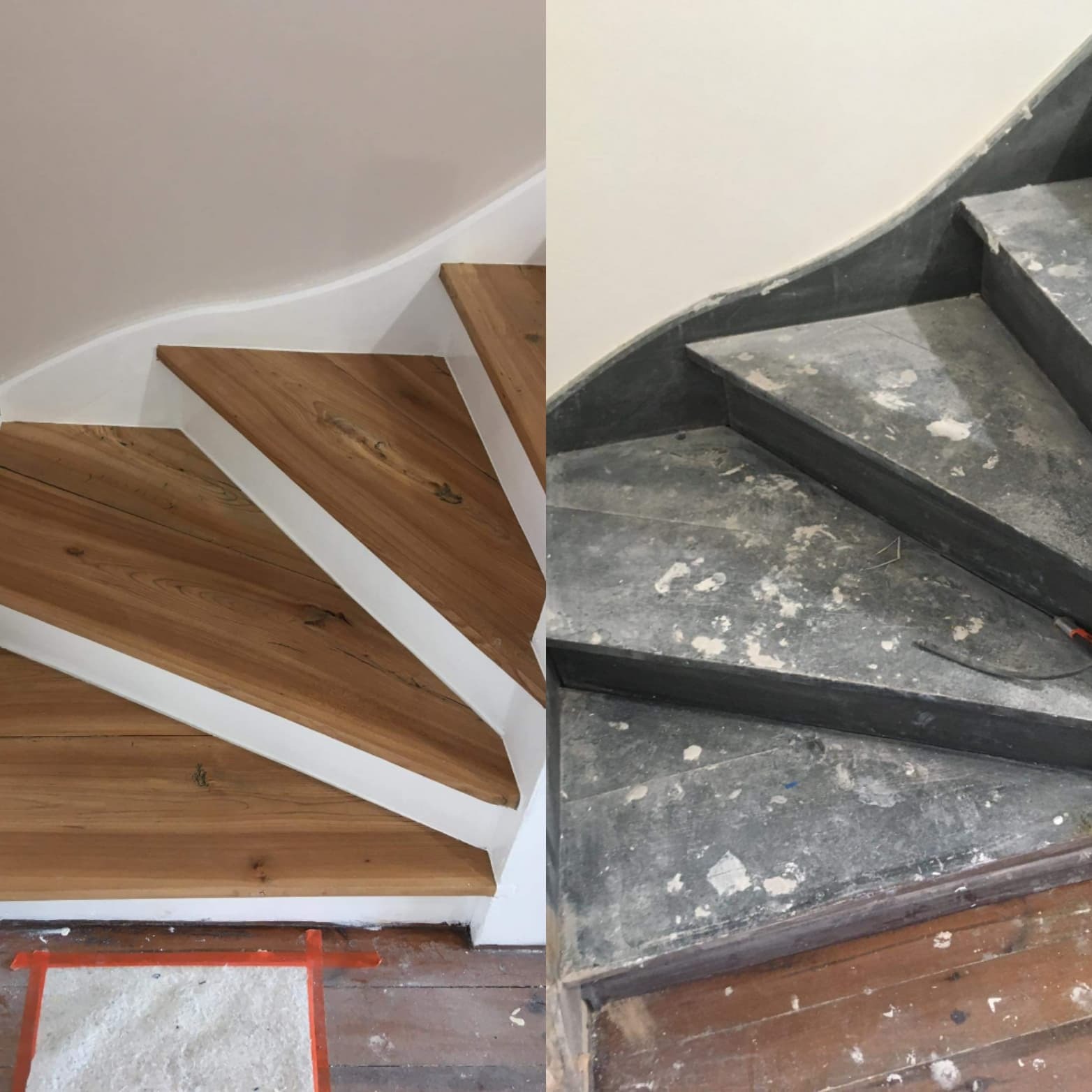 80-cio letnie schody dębowe