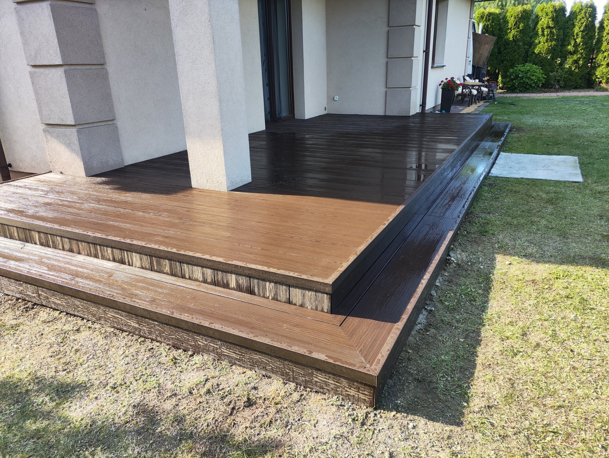 taras wykonanie deska 24 cm szerokość