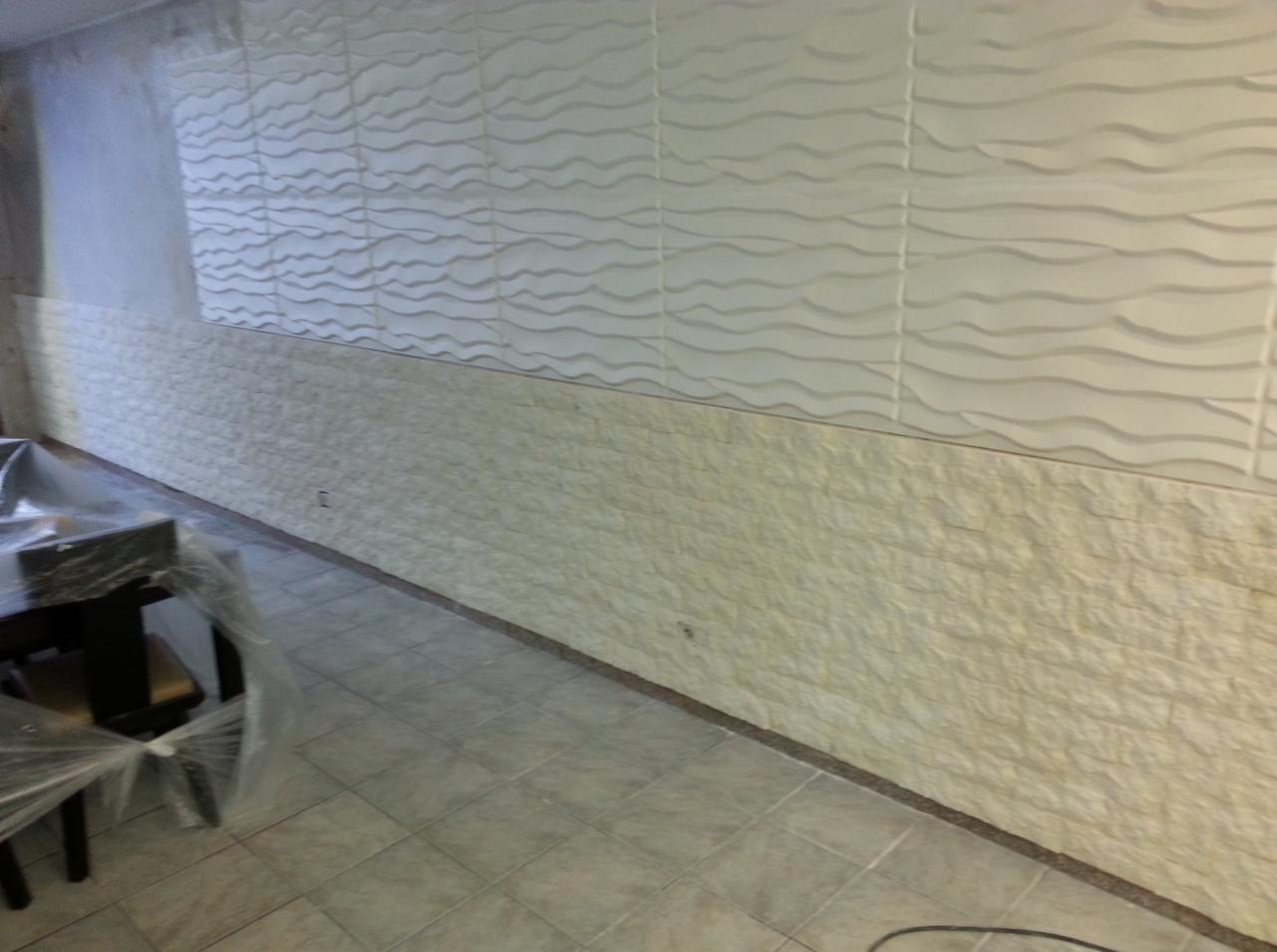 aranżacje ścienne - włoskie panele, płytki ceglane