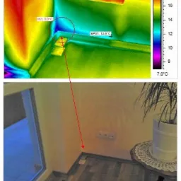 Termowizja Płyta balkonu