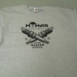 T-shirt reklamowy wykonany dla firmy MIMAR