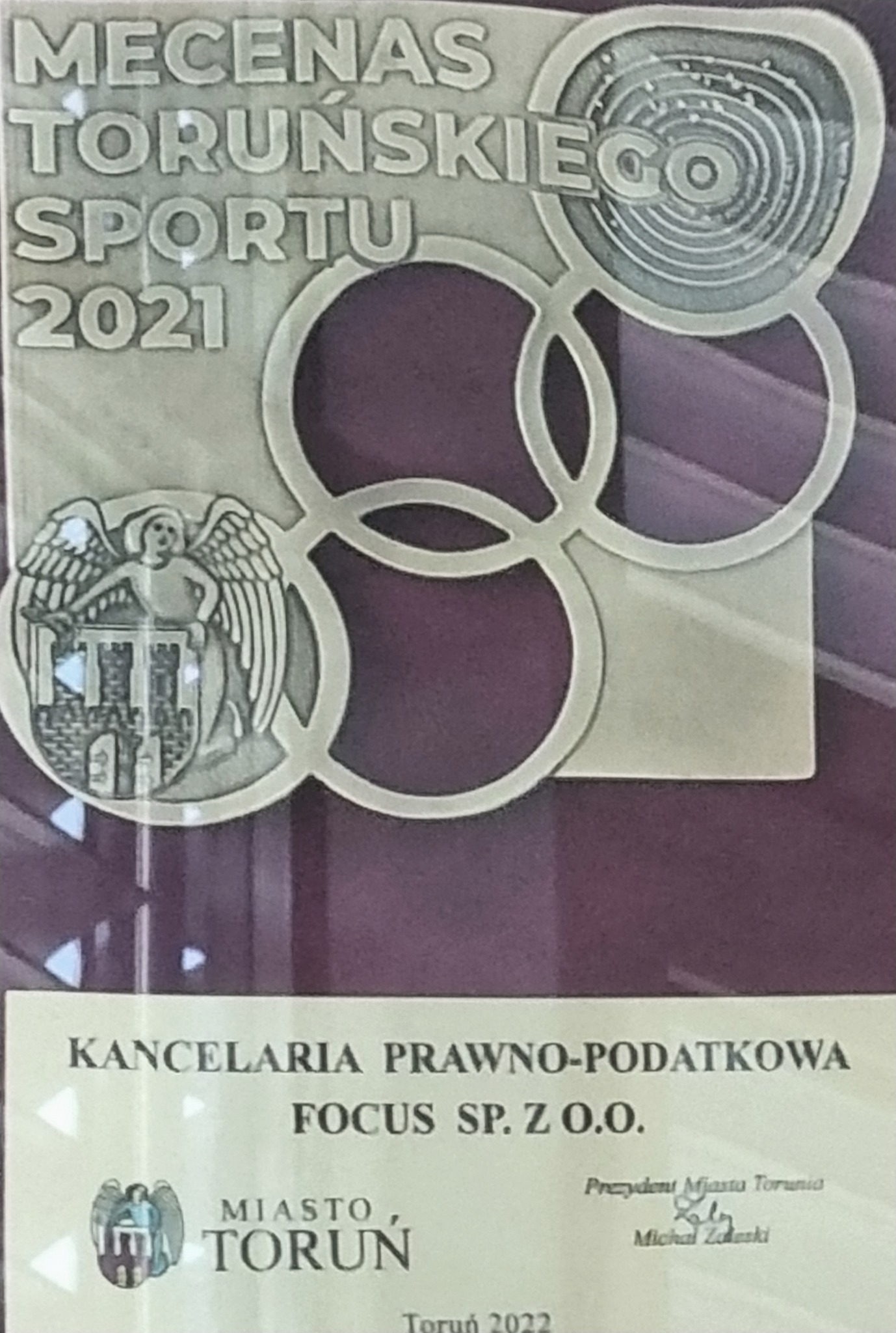 Nagroda Prezydenta Miasta Torunia dla Mecenasa Sportu 2021