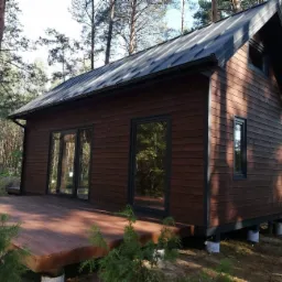 Domek szkieletowy drewniany