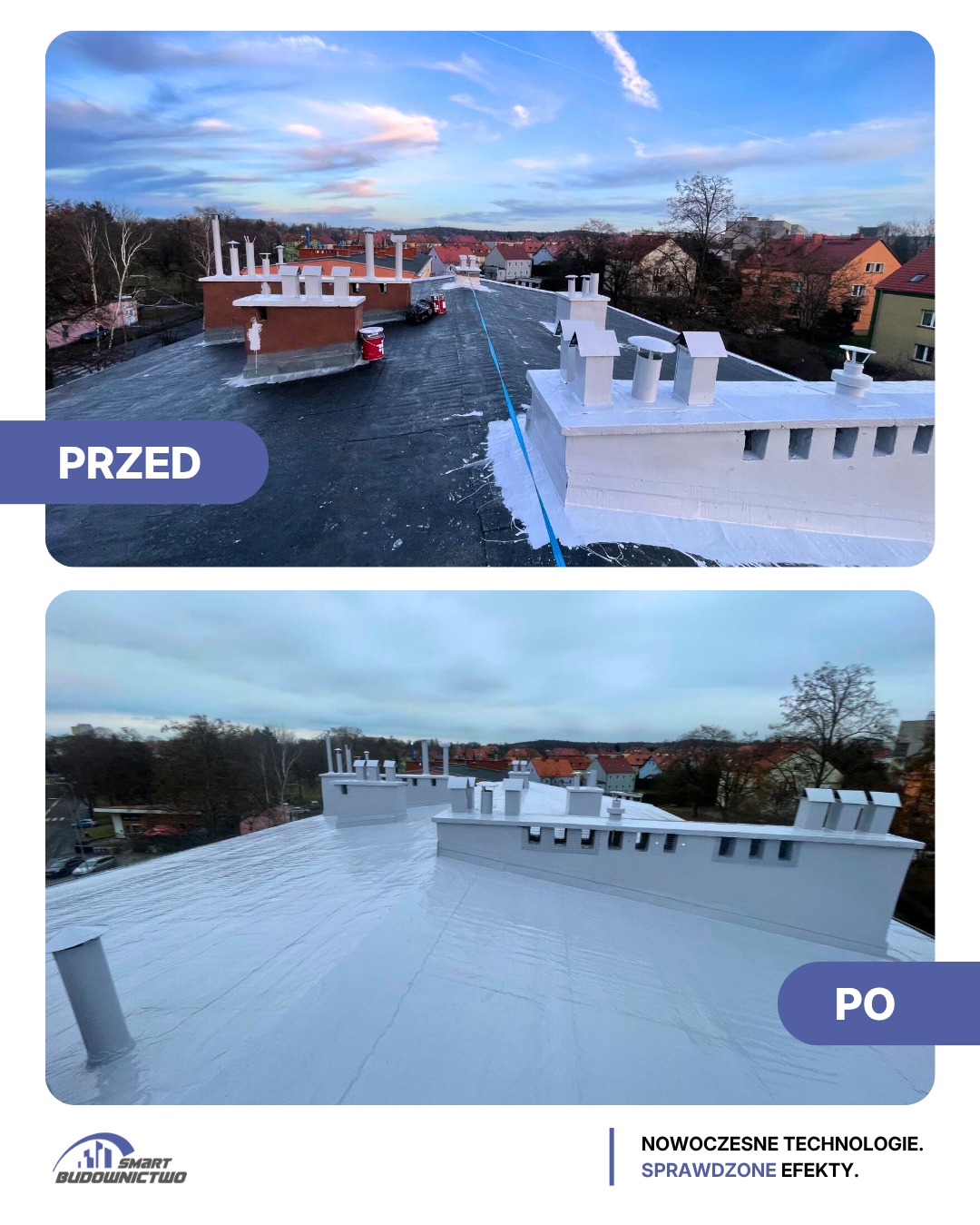 Realizacja dla spółdzielni, przed i po