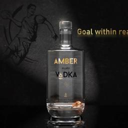 Amber inside Vodka