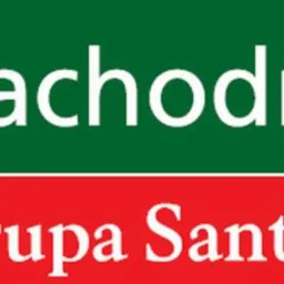 Logo Banku Zachodniego WBK (Grupa Santander) na zielono-czerwonym tle. Bank oferuje finansowanie maszyn i urządzeń.