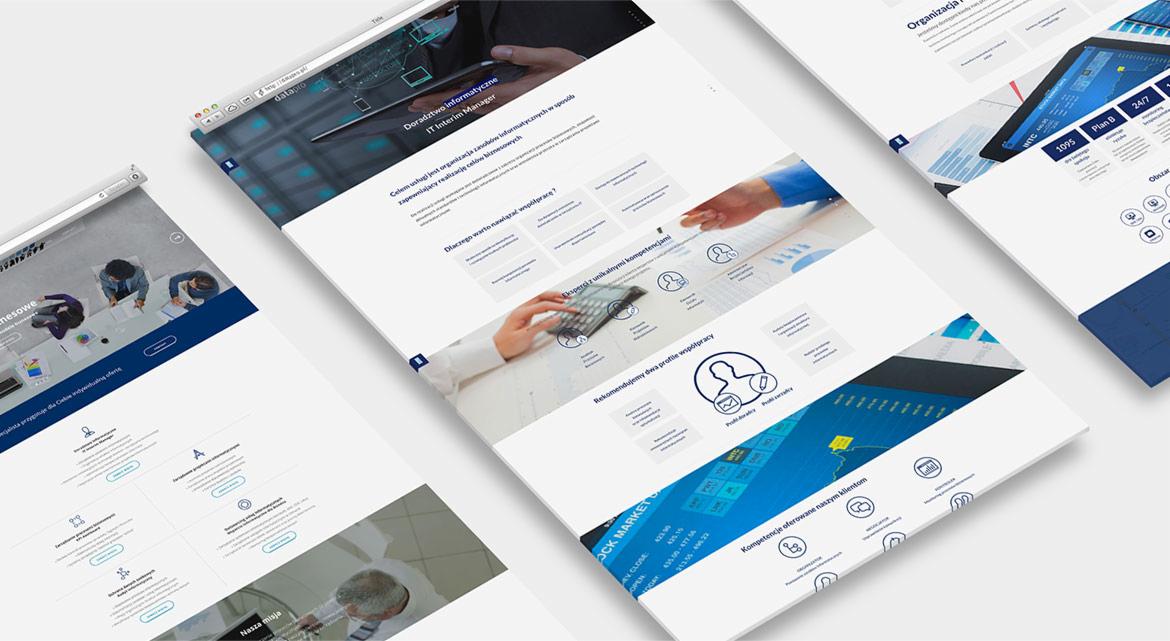 Zaprojektowaliśmy przejrzysty one page dla firmy,