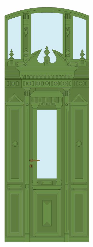 Projekt Skrzydła Drzwiowego do Zachowanego Nadświetla