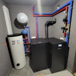 Kotłownia z kotłem na pellet firmy Kostrzewa ( 5 klasa )