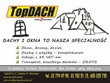 Grupa Dakarska TopDACH s.c. - Mycie dachów Jabłonna