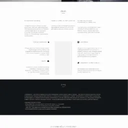 Monochromatyczny zrzut ekranu strony internetowej z nagłówkiem z napisem 'Big Data is watching you' na tle bokeh, sekcje 'Usługi' i 'O nas', oraz cytat klienta o profesjonalnej obsłudze kampanii...