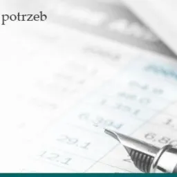 Kalkulator, pióro i dokumenty z danymi finansowymi. W tle napis: Dopasowujemy się do potrzeb Naszych Klientów, oraz logo Premium Quality Bookkeeping.