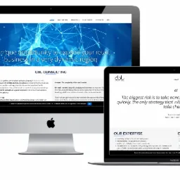 Responsywna strona internetowa CBL Consulting wyświetlana na laptopie, tablecie i smartfonie, prezentująca ofertę firmy doradczej dla branży retail.