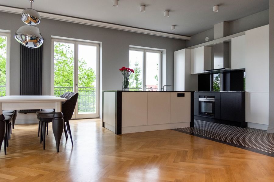 Apartament inspirowany stylem art deco