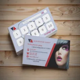 Wizytówka Dwustronna - Salon Fryzjerski 'Klaudia'