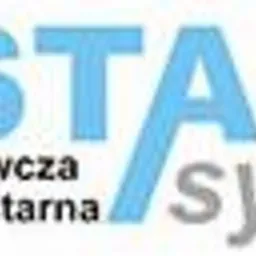 Jasnoniebieski napis 'INSTAL' nad szarym napisem 'system', z tekstem 'technika grzewcza inżynieria sanitarna' po lewej stronie. Proste logo firmy.