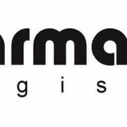 Czarne logo firmy Pharmacal Logistic na białym tle.