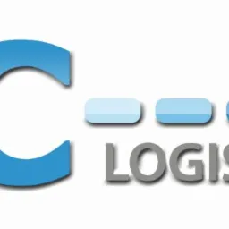 Logo MC Logistics: niebieskie litery MC, szare 'Logistics' i strzałka. Symbolizuje transport i logistykę.