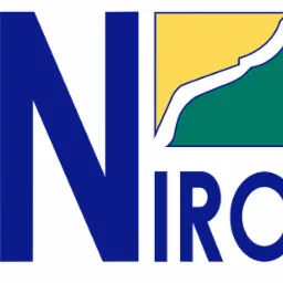 Niro logo with blue lettering and a stylized yellow and green graphic element depicting a landscape.