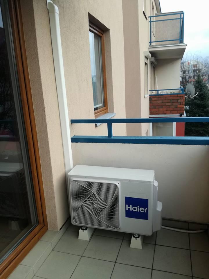 Montaż jednostki zewnętrznej Haier
