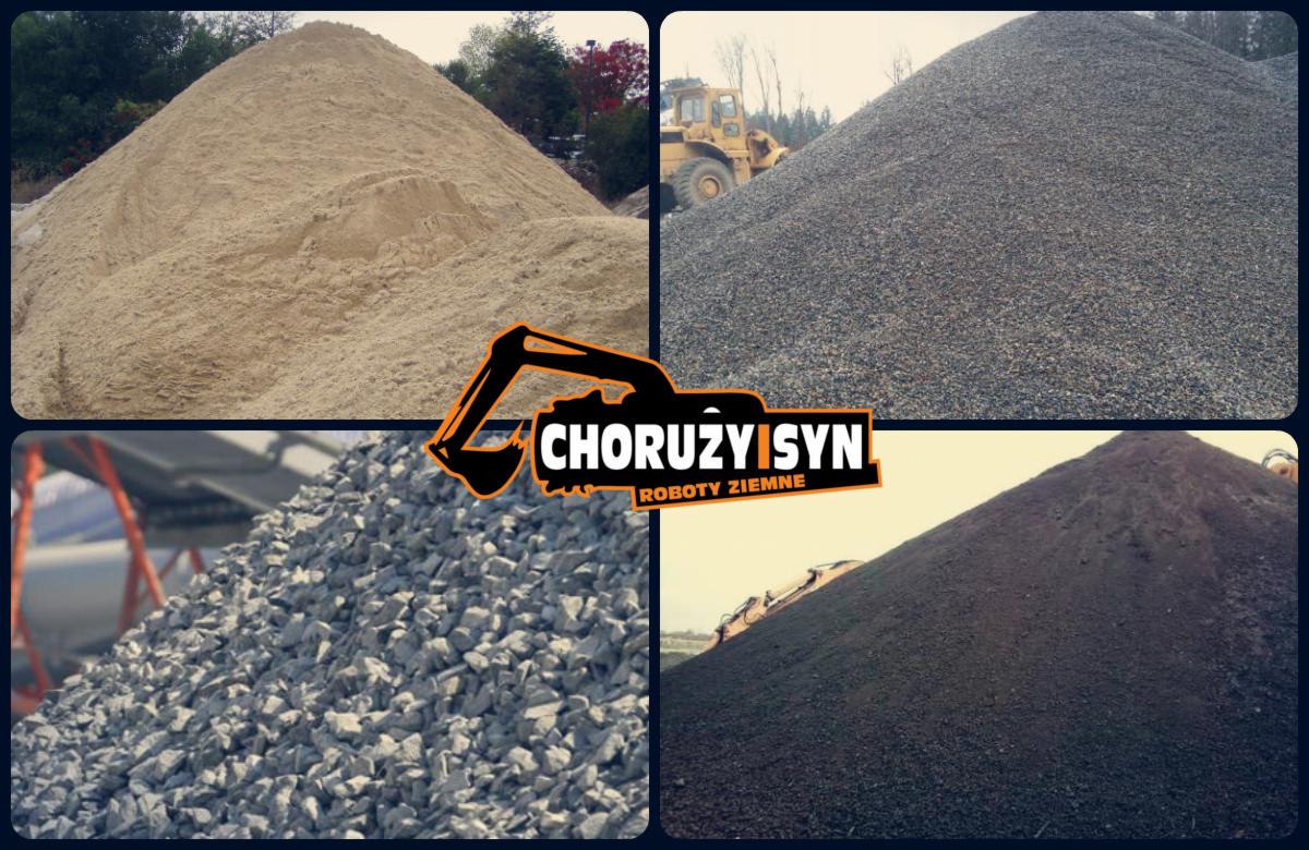 Żwirownia - czarnoziem piasek żwir kruszywo ziemia