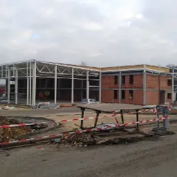 Prace murowe salon peugeota Sosnowiec