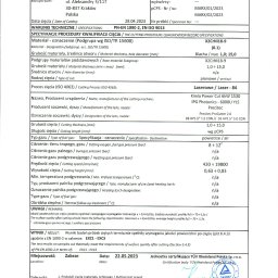 Uzyskany certyfikat cięcia laserowego blach 1.0 - 15.00 mm, zgodny z normą PN EN ISO 9013, PN-EN 1090-2.