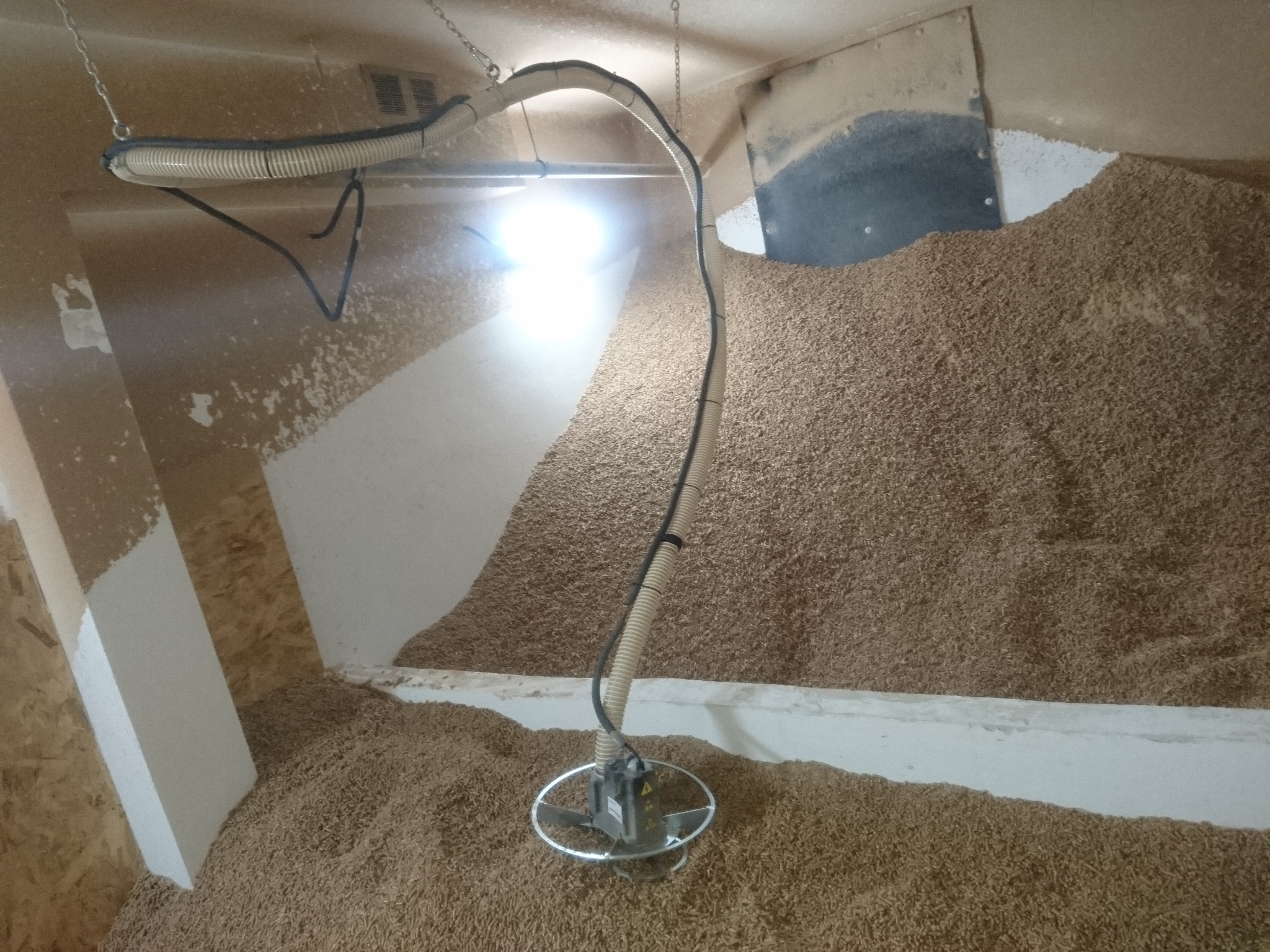 Magazyn pelletu z Pająkiem