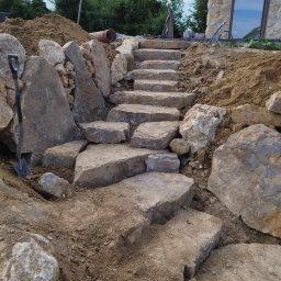 Układanie kostki granitowej Mosina 1