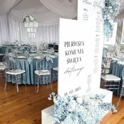 komunia w namiocie dla 60 osób. Namiot z podłogą, galą sufitu , wypożyczalnia namiotów Łódź i okolice