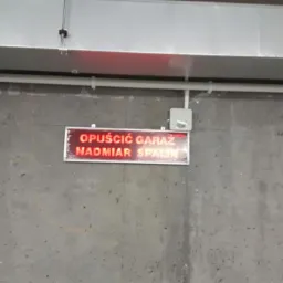 Lampa ostrzegawcza systemu gazex